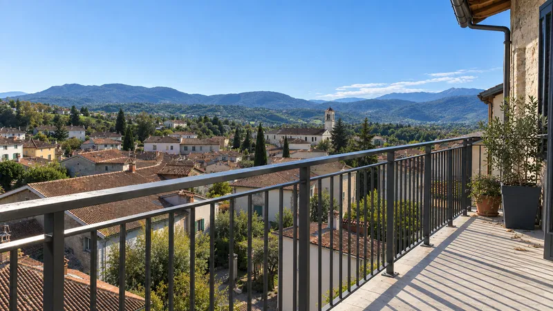 Parapetto per balcone in ferro verniciato antracite, vista alternativa